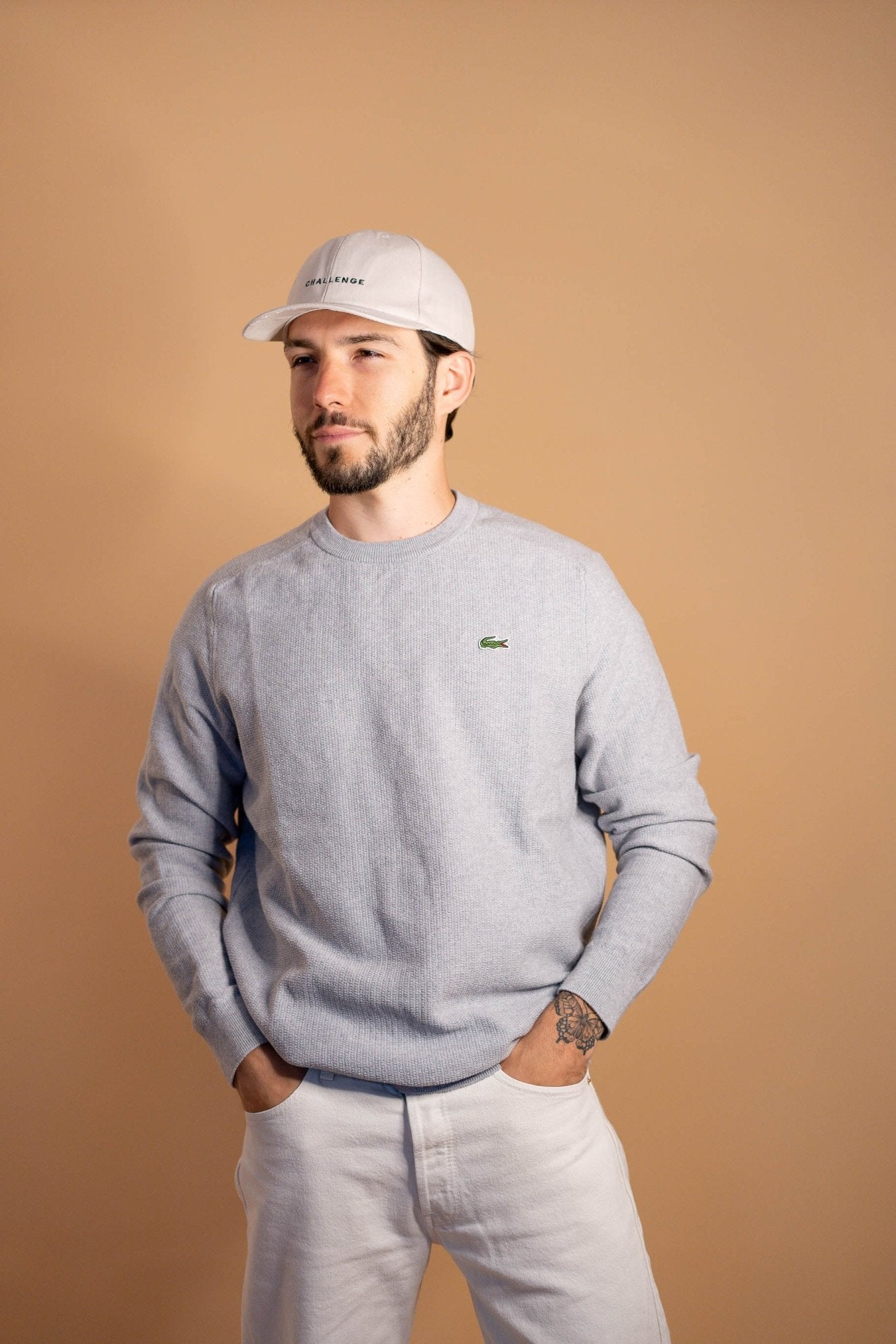 Sweat Lacoste Homme Gris 423 - GRIS - L - amifrip - Friperie en ligne et vêtements vintage