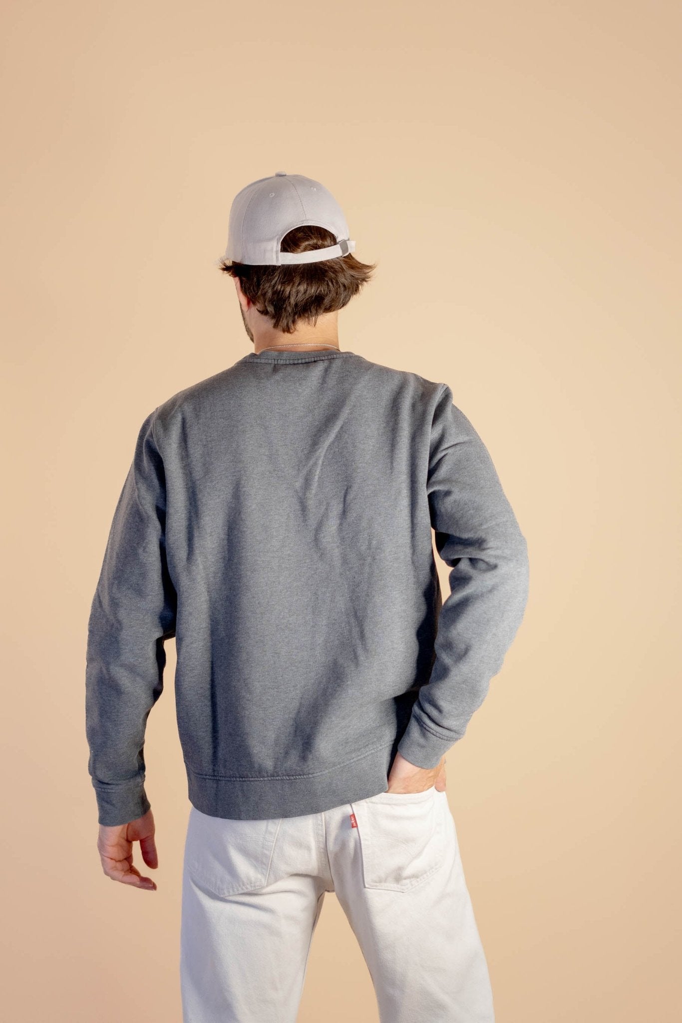 Sweat Lacoste Homme Gris 554 - GRIS - L - amifrip - Friperie en ligne et vêtements vintage
