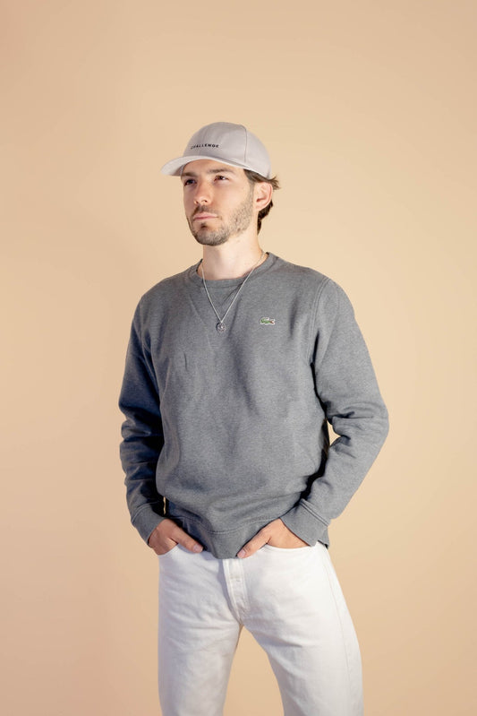 Sweat Lacoste Homme Gris 554 - GRIS - L - amifrip - Friperie en ligne et vêtements vintage
