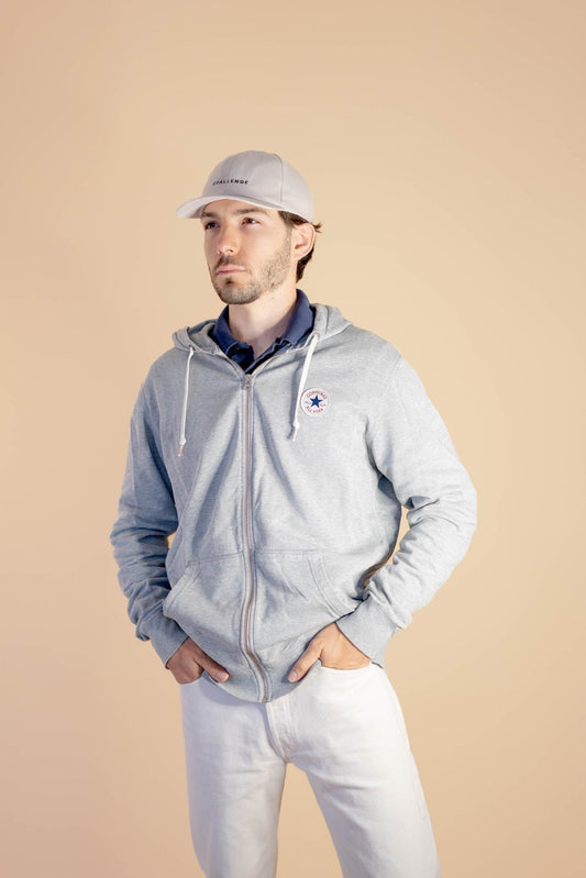 Sweat Zippé Converse Homme 879 - M - GRIS - amifrip - Friperie en ligne et vêtements vintage