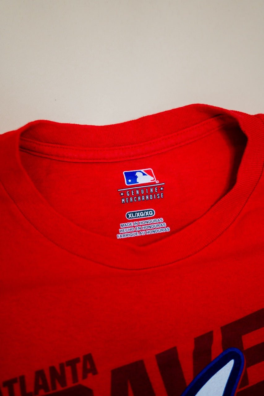 T-Shirt "ATLANTA BRAVES" - ROUGE - Coton - amifrip - Friperie en ligne et vêtements vintage