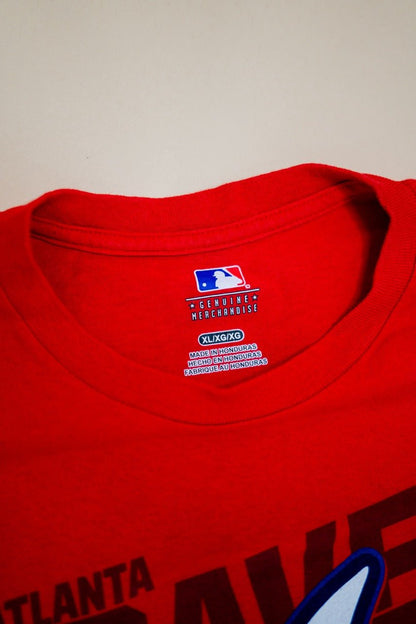 T-Shirt "ATLANTA BRAVES" - ROUGE - Coton - amifrip - Friperie en ligne et vêtements vintage