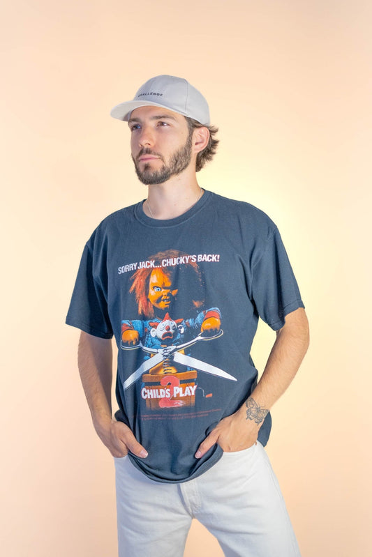 T-shirt "Chucky'S" Rétro 804 - L - NOIR - amifrip - Friperie en ligne et vêtements vintage