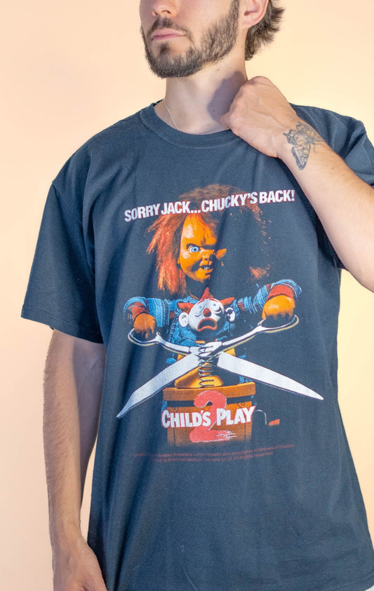 T-shirt "Chucky'S" Rétro 804 - L - NOIR - amifrip - Friperie en ligne et vêtements vintage