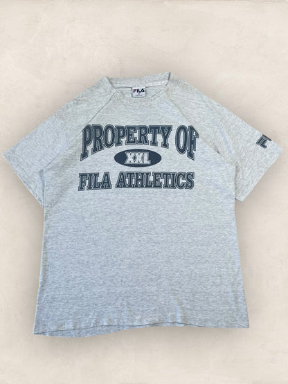 T-shirt Fila Made In Usa Vintage Style Universitaire Gris M Homme Ref : 1073 - Gris - M - amifrip - Friperie en ligne et vêtements vintage