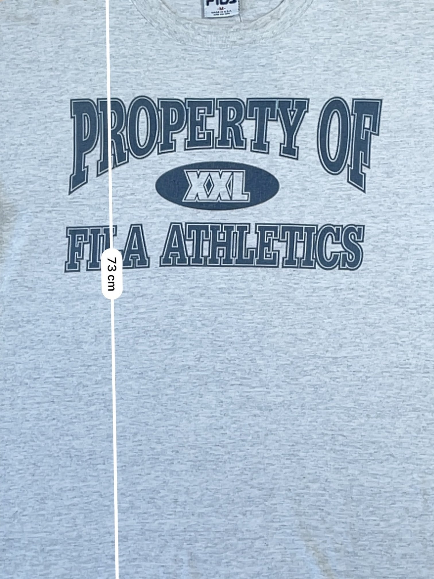 T-shirt Fila Made In Usa Vintage Style Universitaire Gris M Homme Ref : 1073 - Gris - M - amifrip - Friperie en ligne et vêtements vintage
