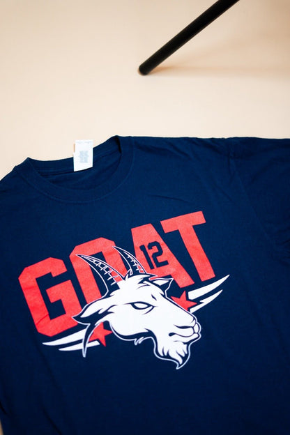 T-Shirt "GOAT" - BLEU - Coton - amifrip - Friperie en ligne et vêtements vintage