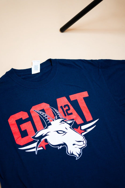 T-Shirt "GOAT" - BLEU - Coton - amifrip - Friperie en ligne et vêtements vintage