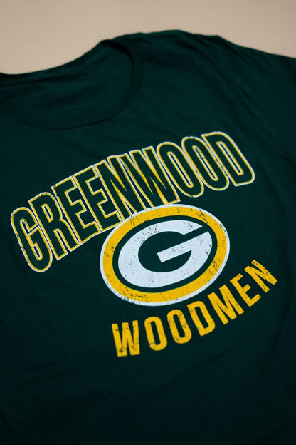 T-Shirt "Grenn Wood Woodmen" - VERT - Coton - amifrip - Friperie en ligne et vêtements vintage