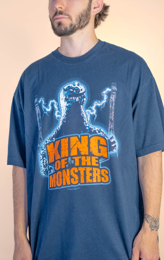 T-shirt "King Of Monster" Rétro 805 - XL - NOIR - amifrip - Friperie en ligne et vêtements vintage