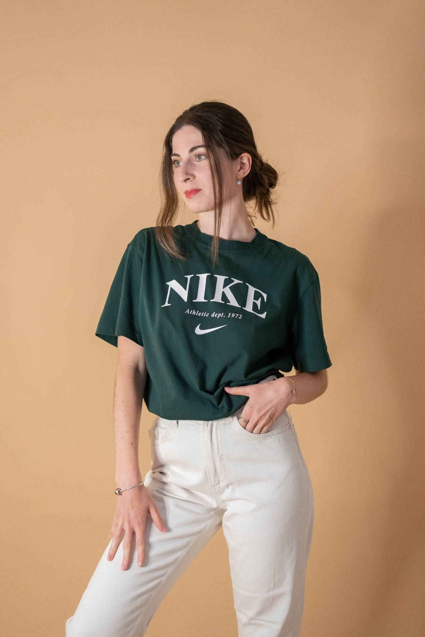 T-shirt Long Nike Femme 874 - VERT - S - amifrip - Friperie en ligne et vêtements vintage