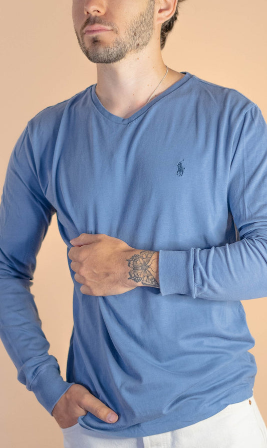 T-shirt Manche Longue Homme 762 - BLEU - S - amifrip - Friperie en ligne et vêtements vintage