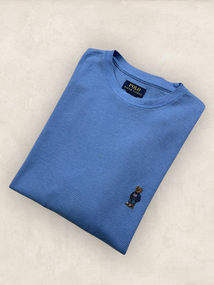 T-shirt Manches Longues Ralph Lauren Bear Bleu L Homme Ref : 2682 - Bleu - L - amifrip - Friperie en ligne et vêtements vintage