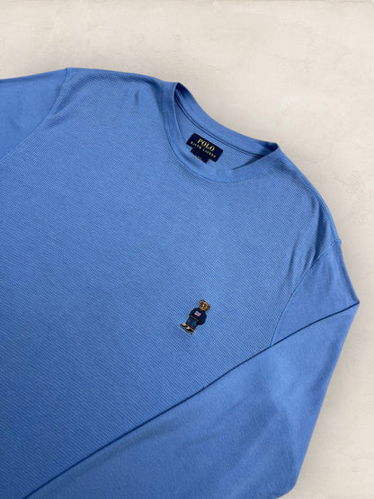 T-shirt Manches Longues Ralph Lauren Bear Bleu L Homme Ref : 2682 - Bleu - L - amifrip - Friperie en ligne et vêtements vintage