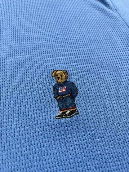 T-shirt Manches Longues Ralph Lauren Bear Bleu L Homme Ref : 2682 - Bleu - L - amifrip - Friperie en ligne et vêtements vintage