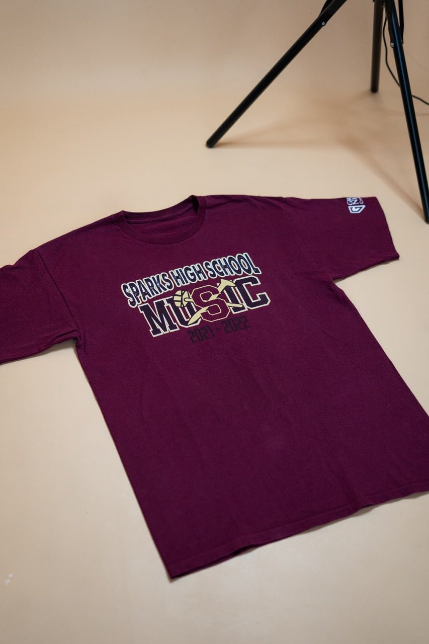 T-Shirt NFL "Spark High School Music" - BORDEAUX - Coton - amifrip - Friperie en ligne et vêtements vintage