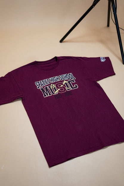 T-Shirt NFL "Spark High School Music" - BORDEAUX - Coton - amifrip - Friperie en ligne et vêtements vintage