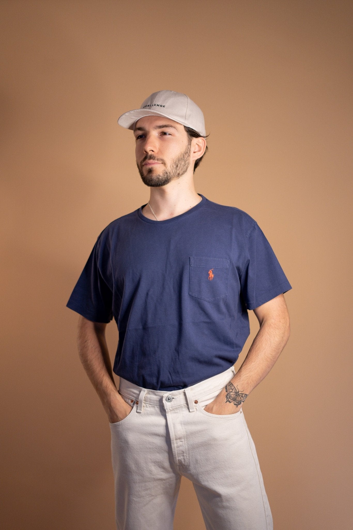 T - SHIRT RALPH LAUREN 523 - L - BLEU - amifrip - Friperie en ligne et vêtements vintage