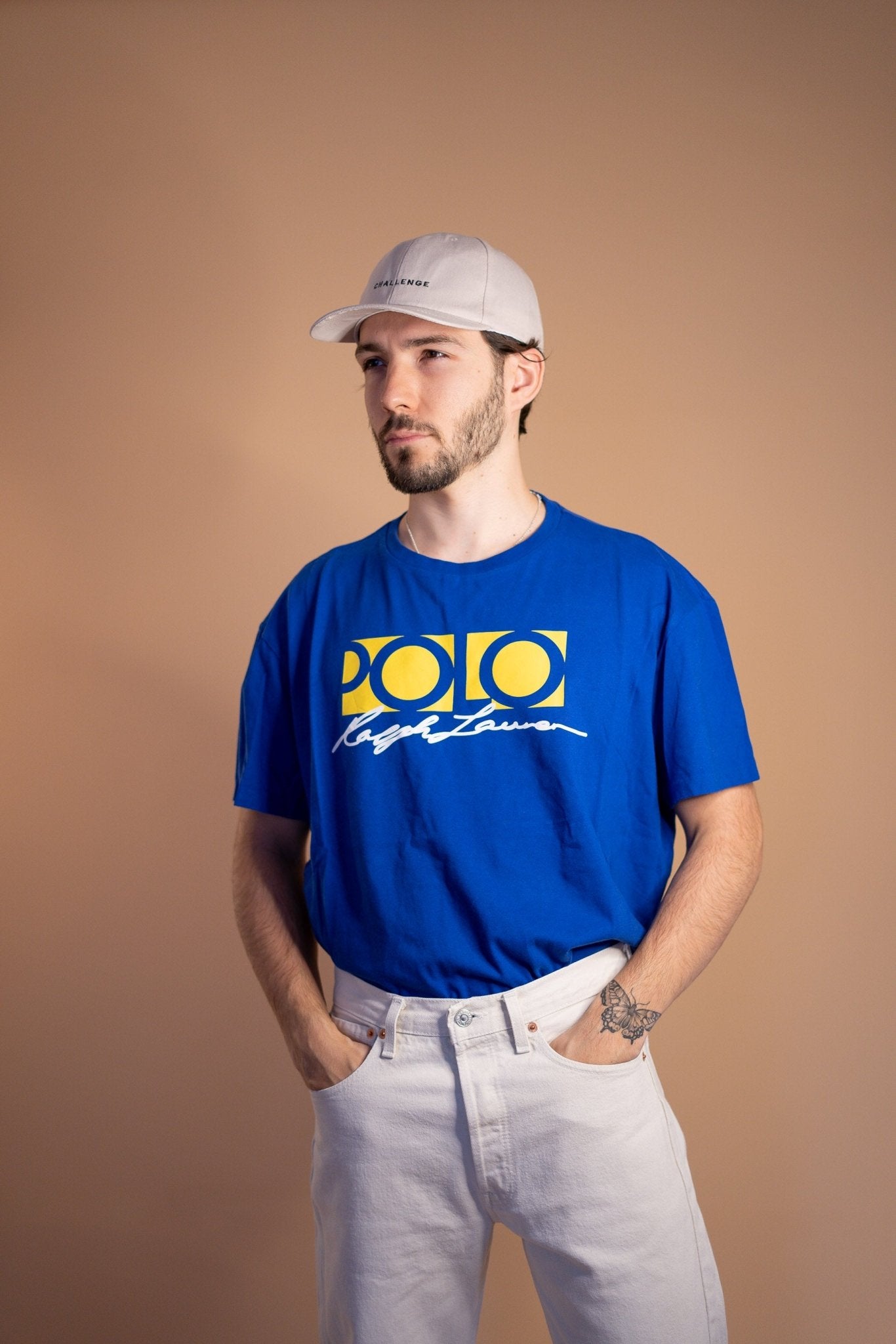 T - SHIRT RALPH LAUREN 529 - L - BLEU - amifrip - Friperie en ligne et vêtements vintage