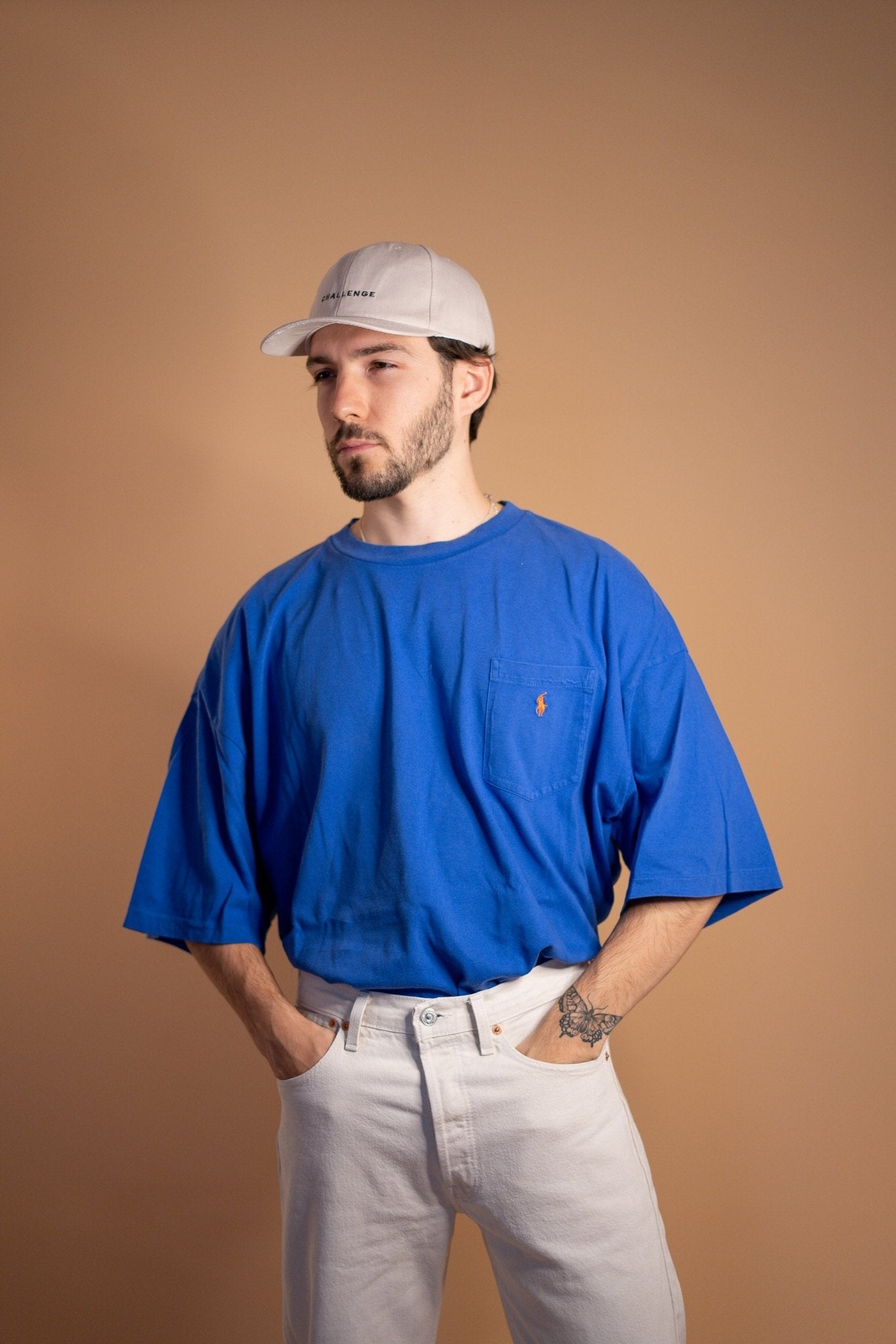 T - SHIRT RALPH LAUREN 583 - 2XL - BLEU - amifrip - Friperie en ligne et vêtements vintage