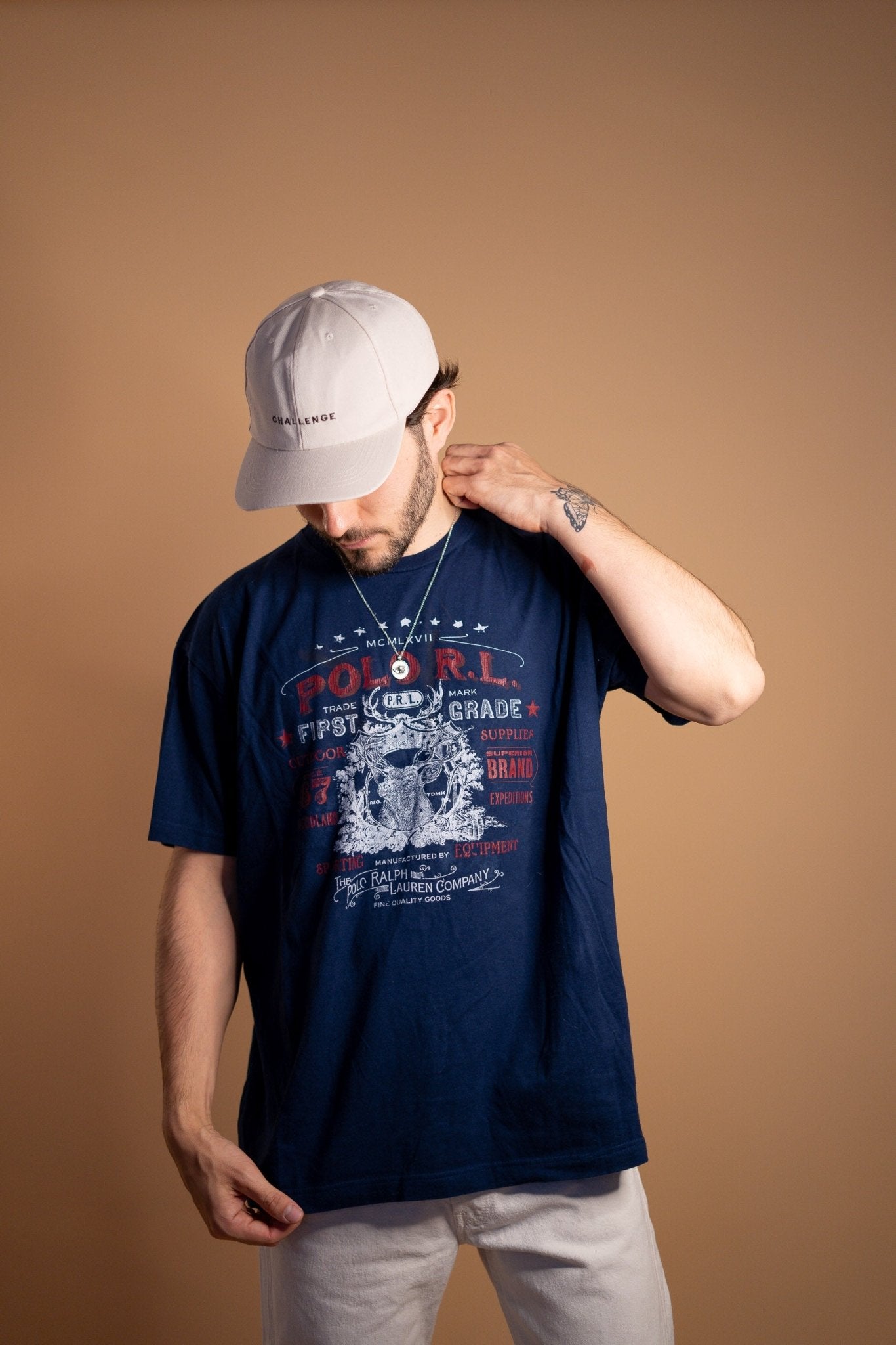 T - SHIRT RALPH LAUREN 645 - L - BLEU - amifrip - Friperie en ligne et vêtements vintage