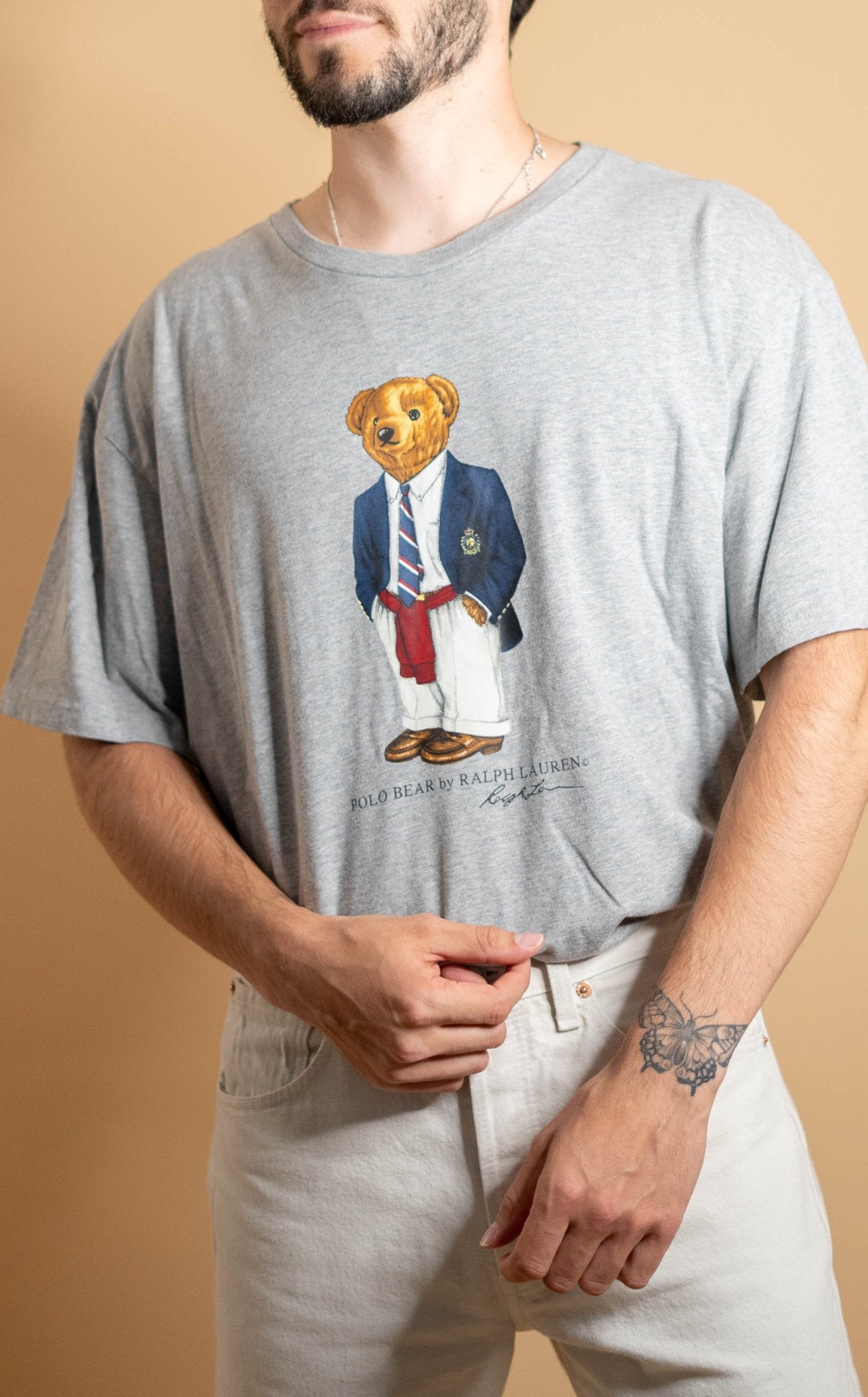 T-shirt Ralph Lauren Bears Homme 592 - XL - GRIS - amifrip - Friperie en ligne et vêtements vintage