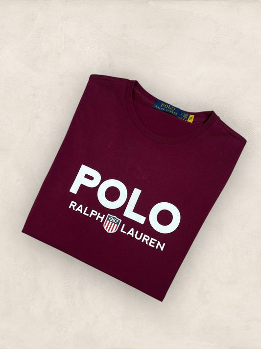T-shirt Ralph Lauren Bordeaux S Homme Ref : 716 - Bordeaux - S - amifrip - Friperie en ligne et vêtements vintage