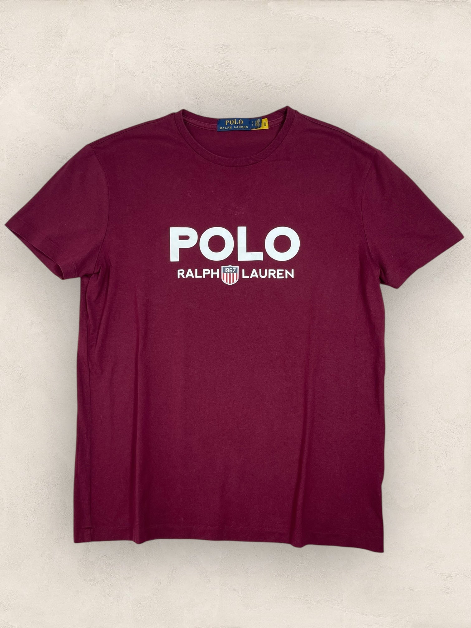 T-shirt Ralph Lauren Bordeaux S Homme Ref : 716 - Bordeaux - S - amifrip - Friperie en ligne et vêtements vintage