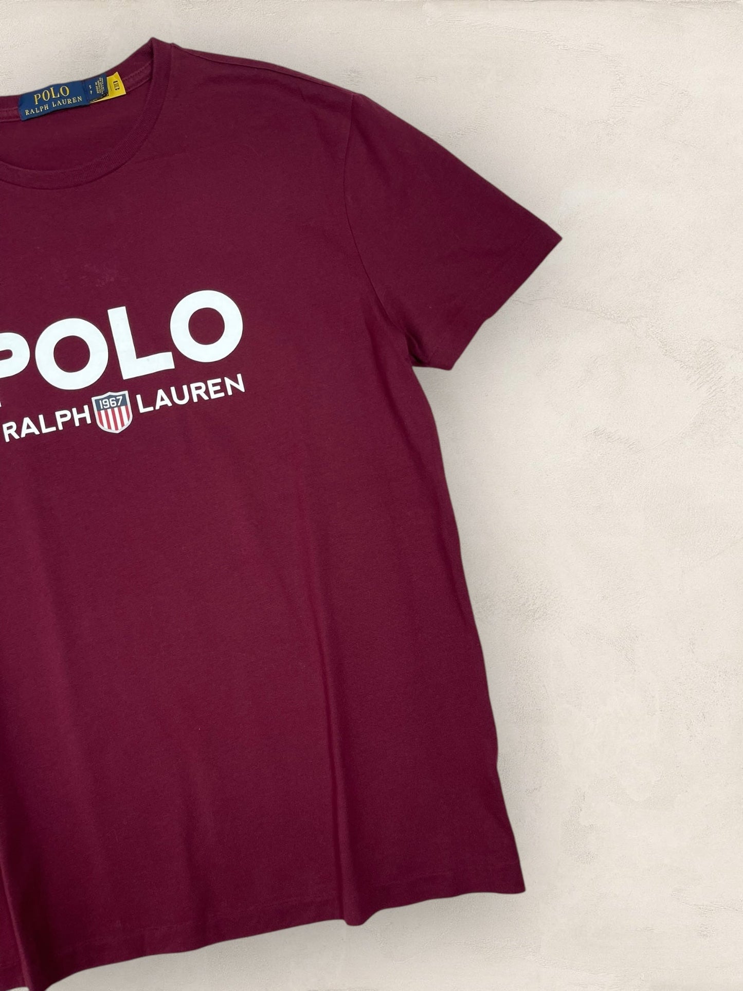 T-shirt Ralph Lauren Bordeaux S Homme Ref : 716 - Bordeaux - S - amifrip - Friperie en ligne et vêtements vintage