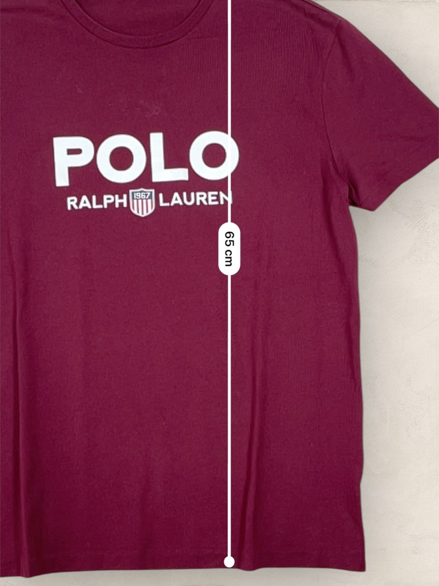T-shirt Ralph Lauren Bordeaux S Homme Ref : 716 - Bordeaux - S - amifrip - Friperie en ligne et vêtements vintage