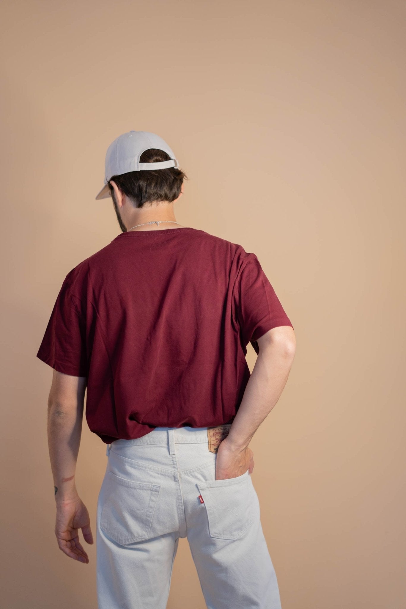 T-shirt Ralph Lauren Homme 498 - XL - BORDEAUX - amifrip - Friperie en ligne et vêtements vintage