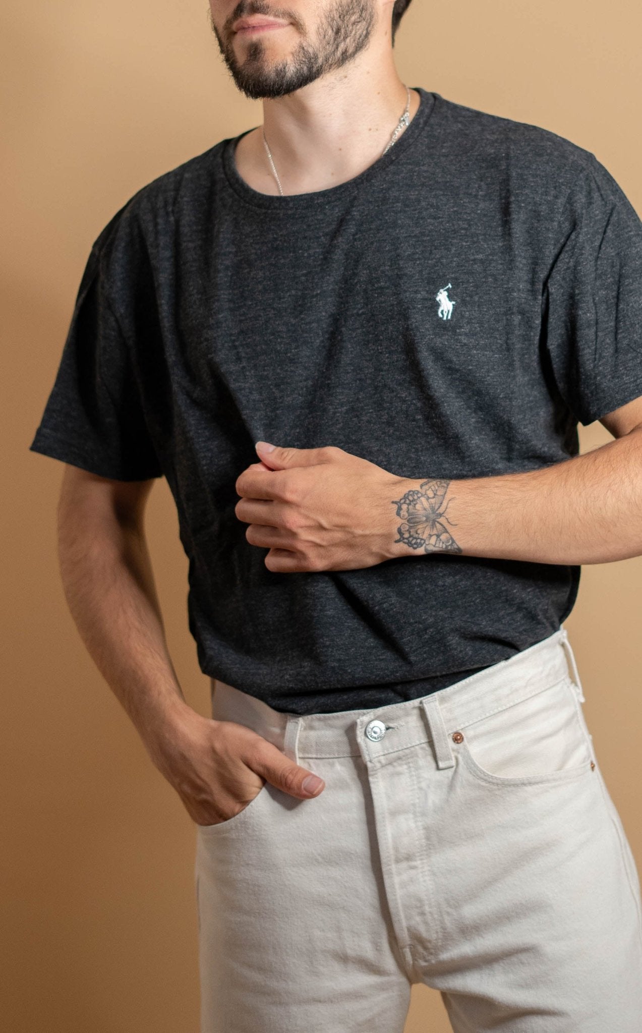 T-shirt Ralph Lauren Homme 503 - XL - BLANC - amifrip - Friperie en ligne et vêtements vintage