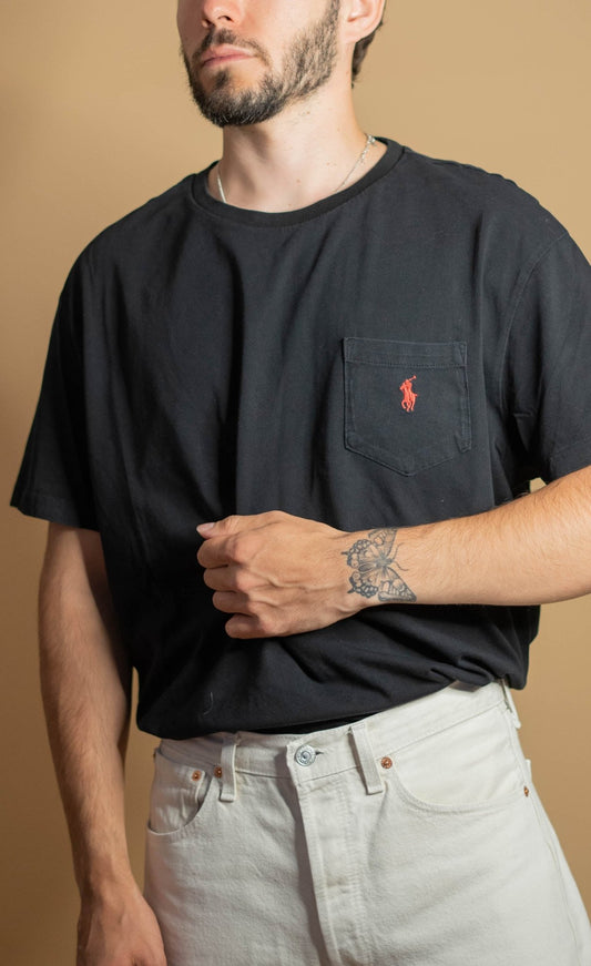 T-shirt Ralph Lauren Homme 504 - L - NOIR - amifrip - Friperie en ligne et vêtements vintage
