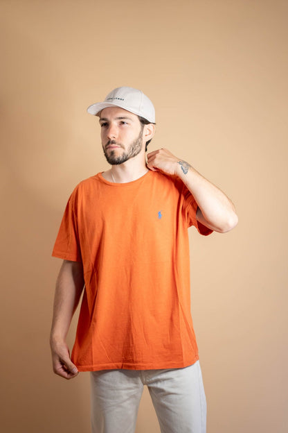 T-shirt Ralph Lauren Homme 507 - L - ORANGE - amifrip - Friperie en ligne et vêtements vintage