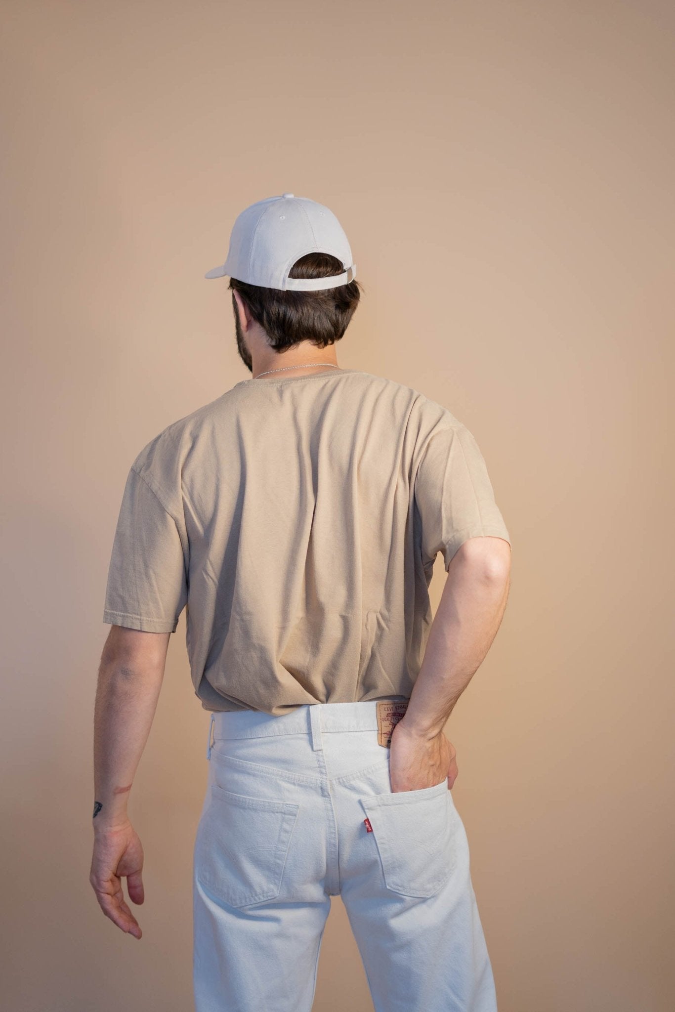 T-shirt Ralph Lauren Homme 514 - L - BEIGE - amifrip - Friperie en ligne et vêtements vintage