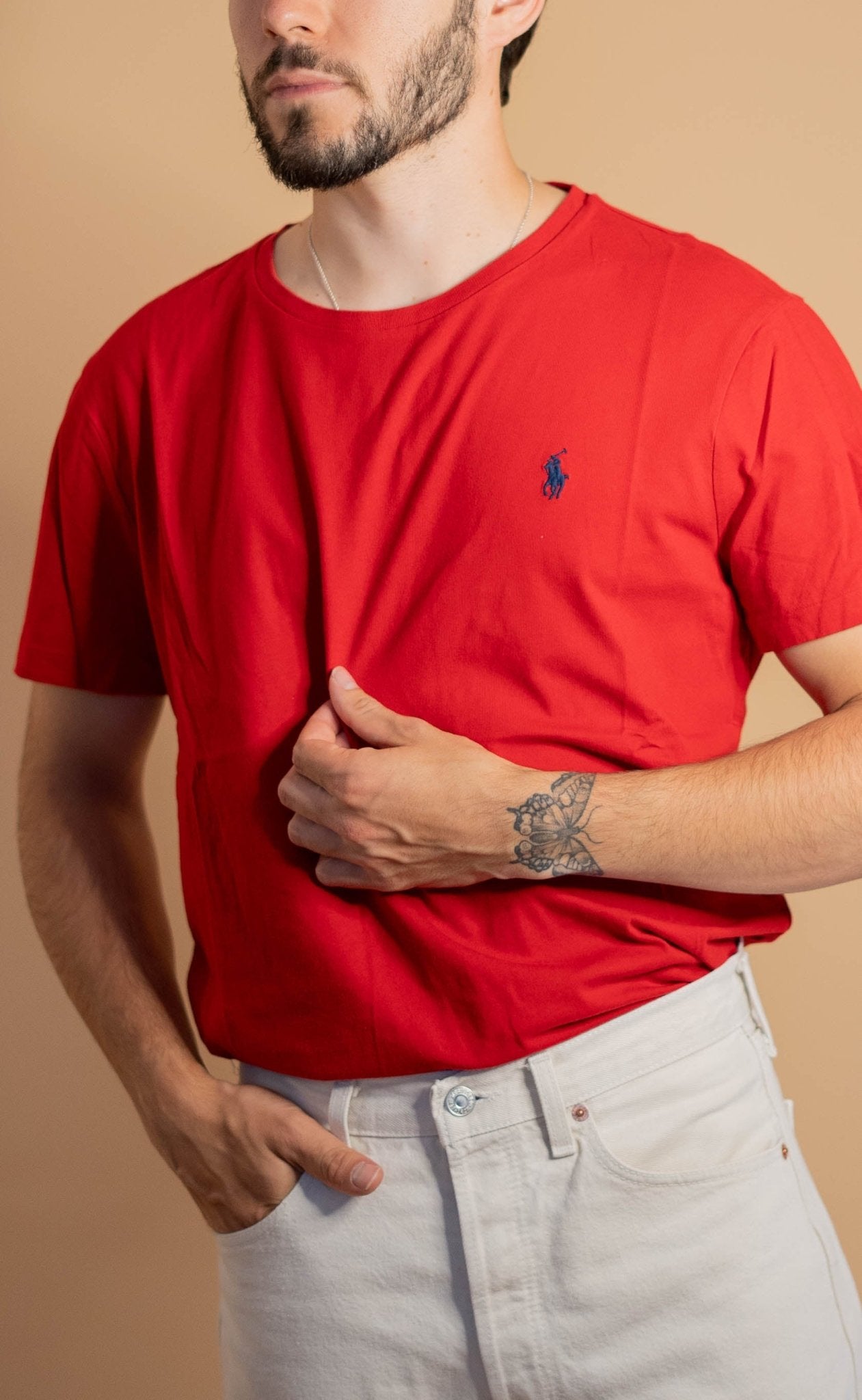 T-shirt Ralph Lauren Homme 533 - L - ROUGE - amifrip - Friperie en ligne et vêtements vintage