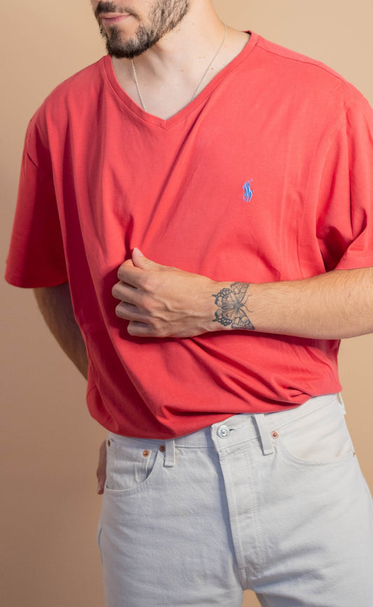 T-shirt Ralph Lauren Homme 587 - 2XL - ORANGE - amifrip - Friperie en ligne et vêtements vintage