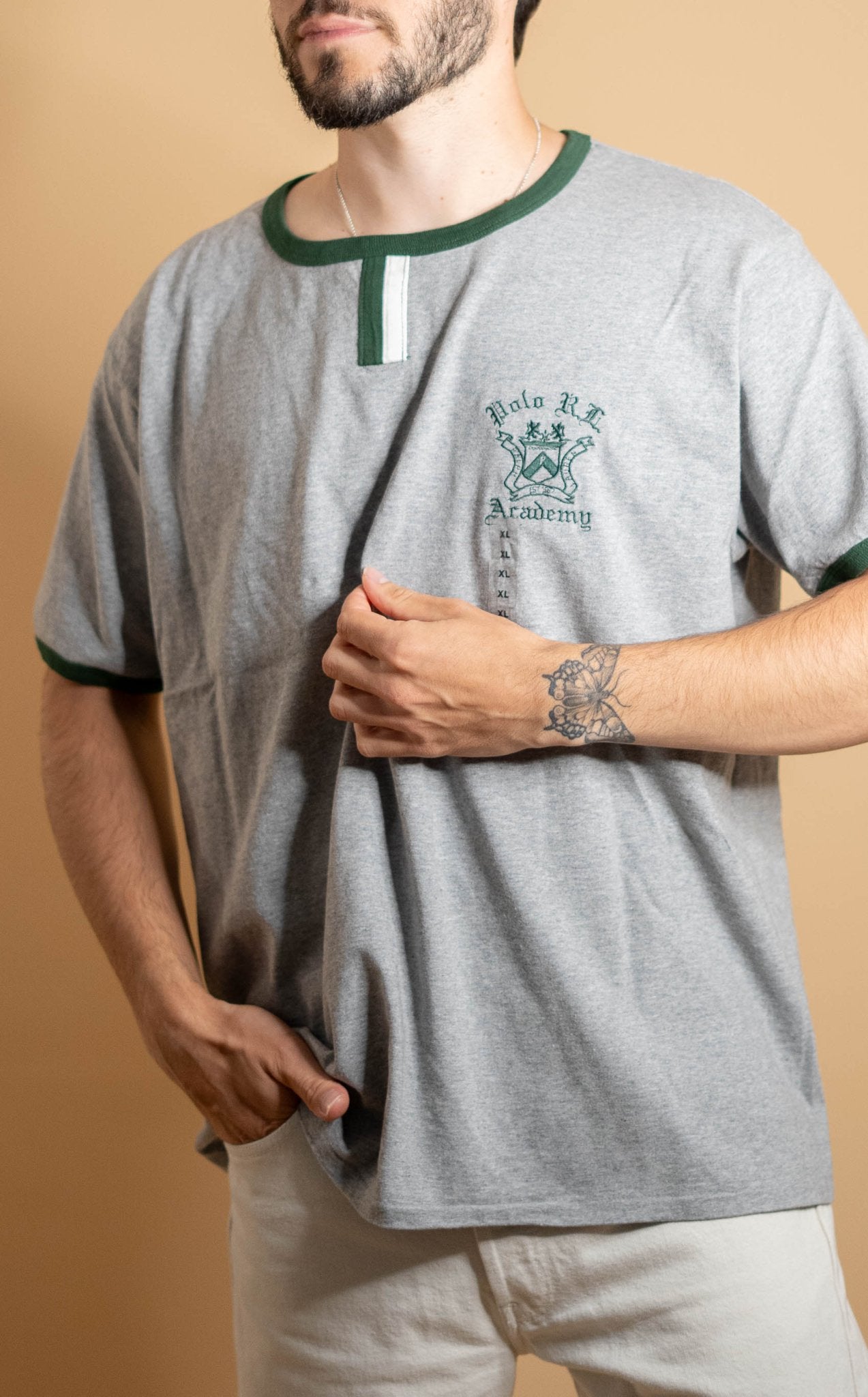 T-shirt Ralph Lauren Homme 743 - XL - GRIS - amifrip - Friperie en ligne et vêtements vintage