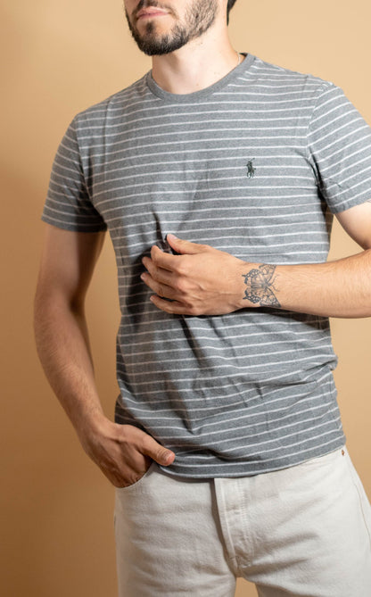 T-shirt Ralph Lauren Homme 745 - S (Ajusté) - GRIS - amifrip - Friperie en ligne et vêtements vintage