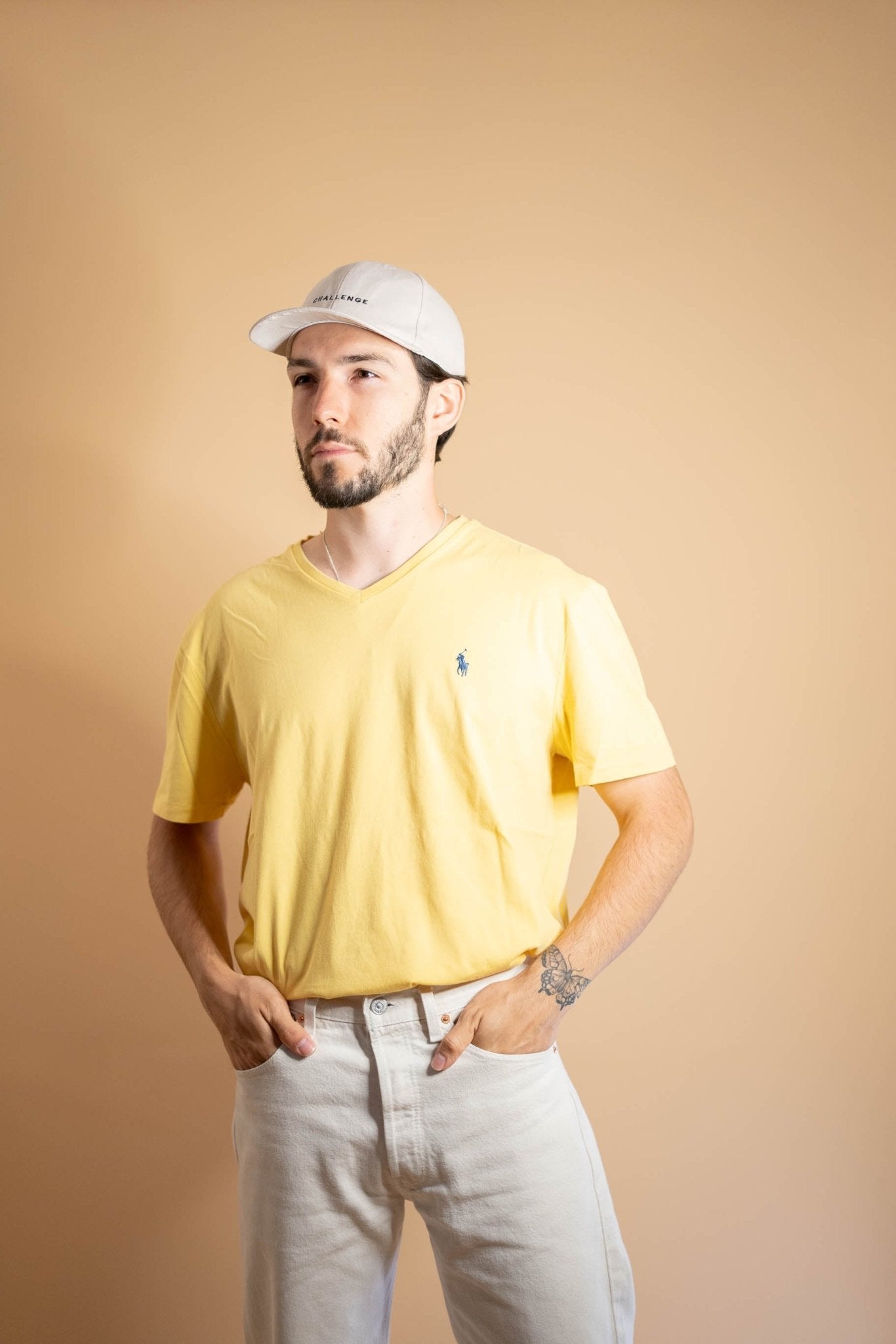 T-shirt Ralph Lauren Homme 752 - L - JAUNE - amifrip - Friperie en ligne et vêtements vintage