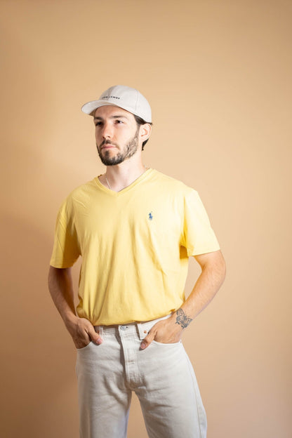 T-shirt Ralph Lauren Homme 752 - L - JAUNE - amifrip - Friperie en ligne et vêtements vintage