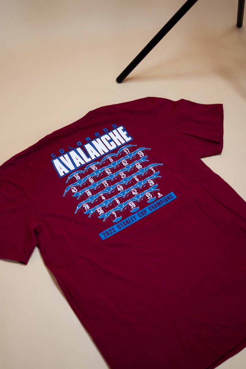 T-Shirt "Stanley Cup Champions" - BORDEAUX - Coton - amifrip - Friperie en ligne et vêtements vintage