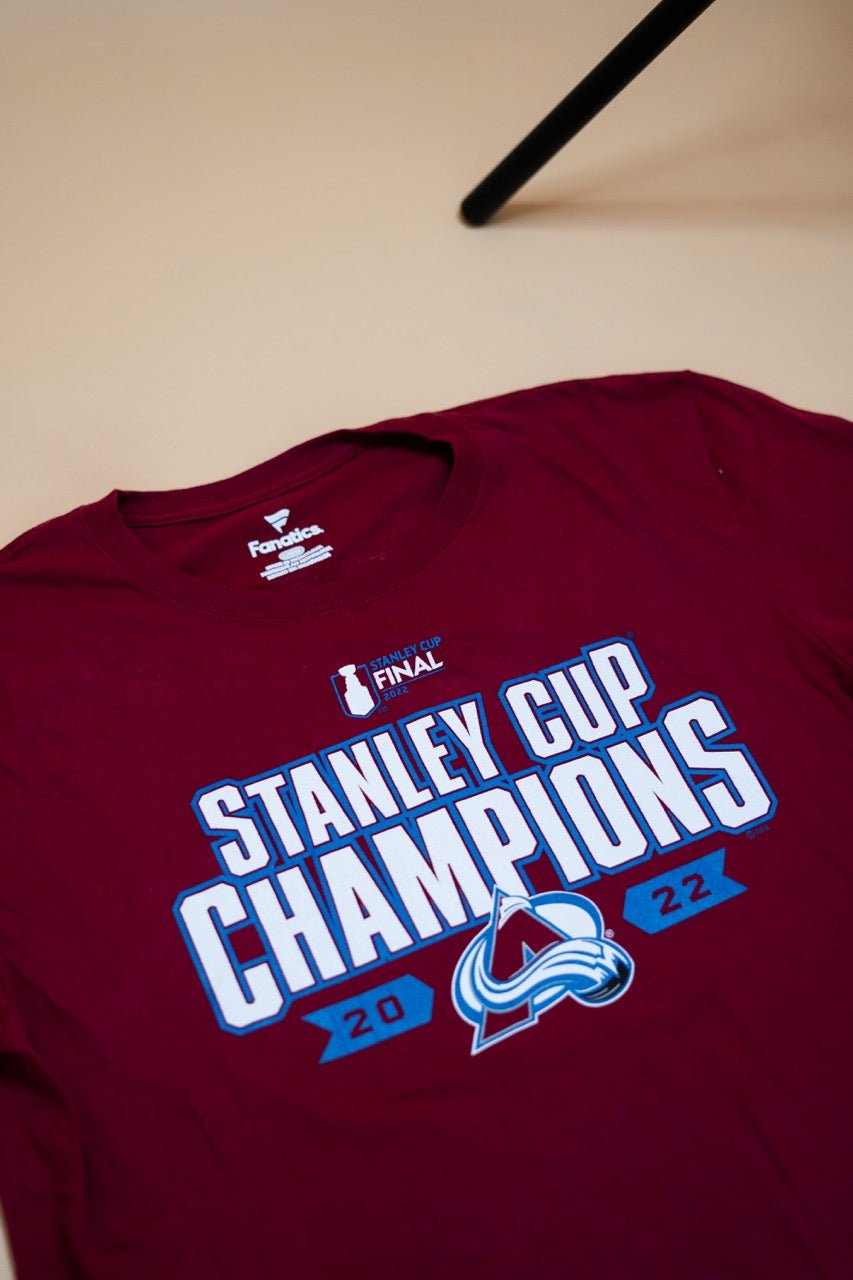 T-Shirt "Stanley Cup Champions" - BORDEAUX - Coton - amifrip - Friperie en ligne et vêtements vintage
