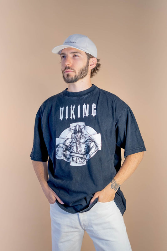 T-shirt "Viking" Rétro 818 - L - NOIR - amifrip - Friperie en ligne et vêtements vintage