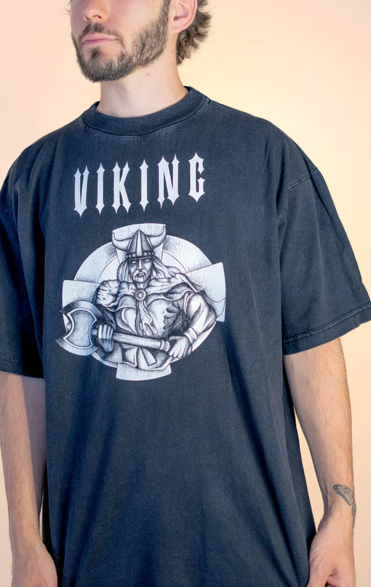 T-shirt "Viking" Rétro 818 - L - NOIR - amifrip - Friperie en ligne et vêtements vintage