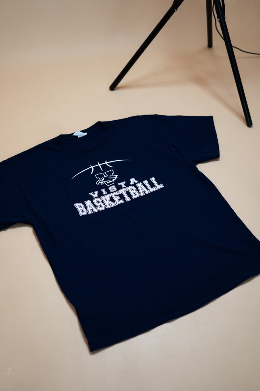 T-Shirt "Vista Basketball" - BLEU - Coton - amifrip - Friperie en ligne et vêtements vintage