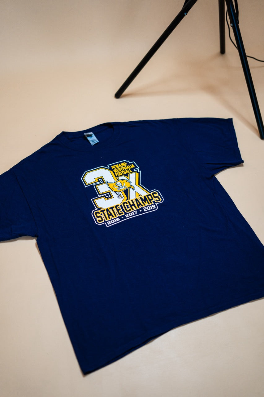 T-Shirt "3X STATE CHAMPS"