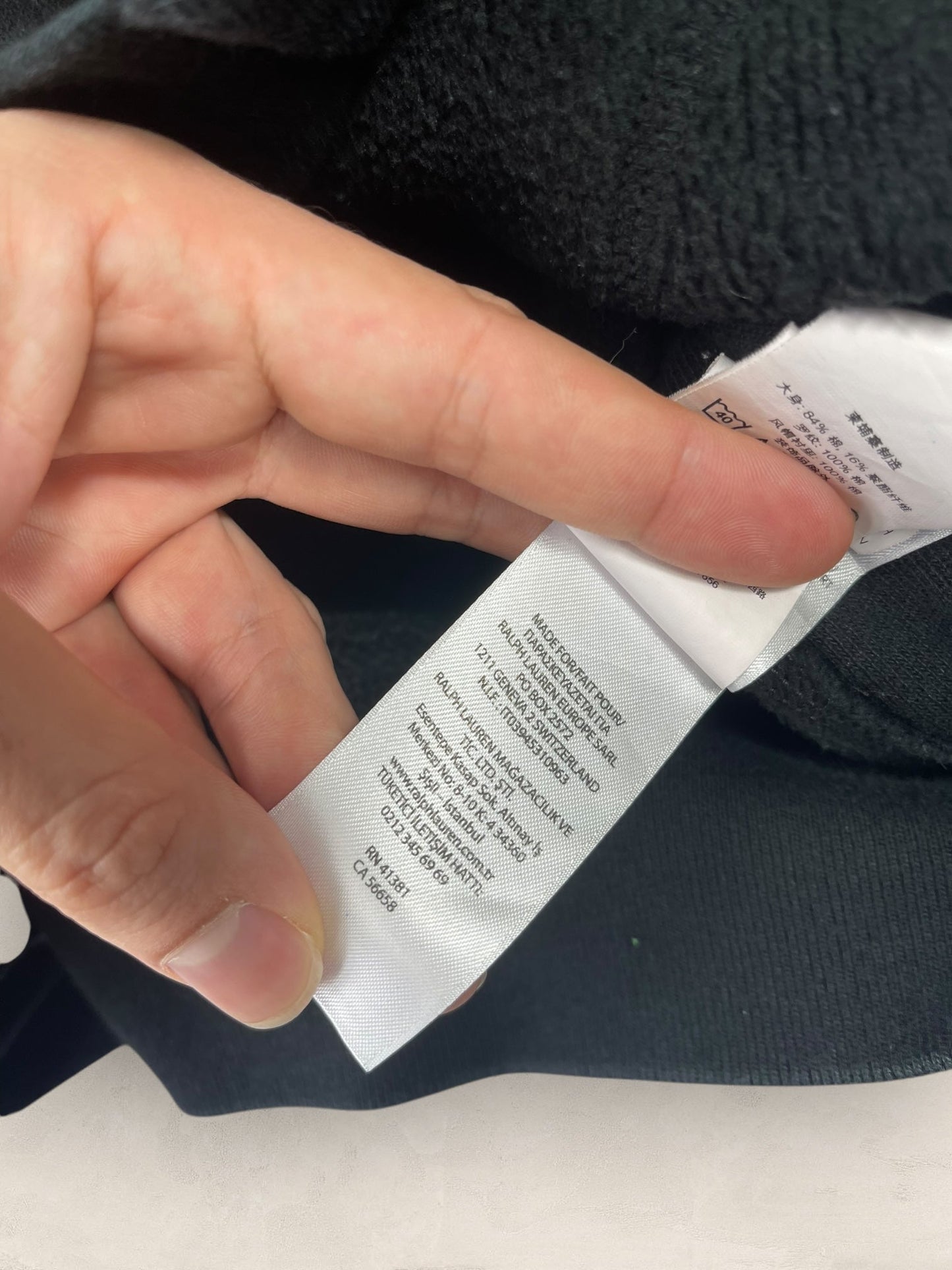 Veste a capuche Ralph Lauren Ref: 2666 - NOIR - L - amifrip - Friperie en ligne et vêtements vintage