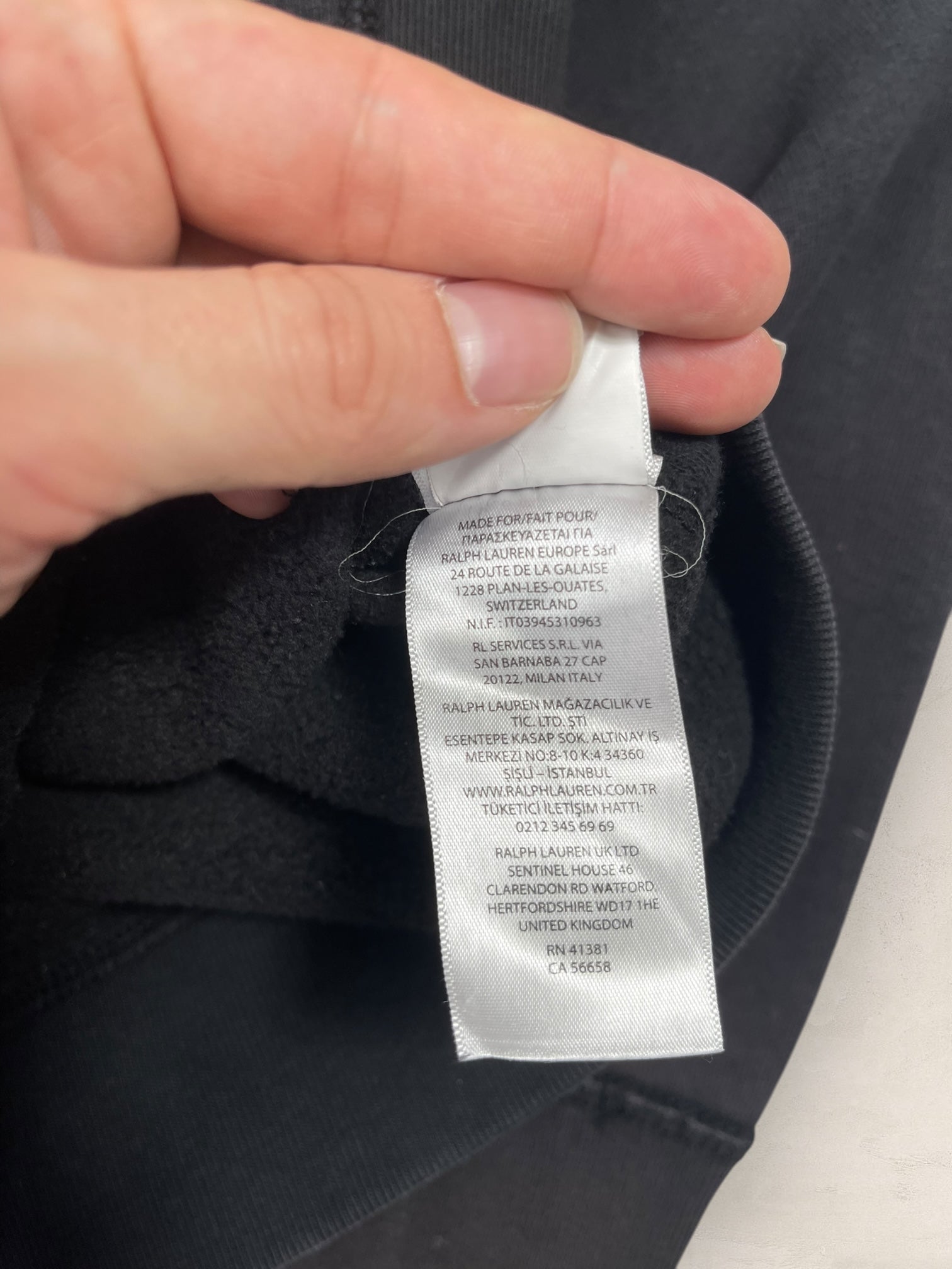 Veste a capuche Ralph Lauren Ref: 2667 - NOIR - S - amifrip - Friperie en ligne et vêtements vintage