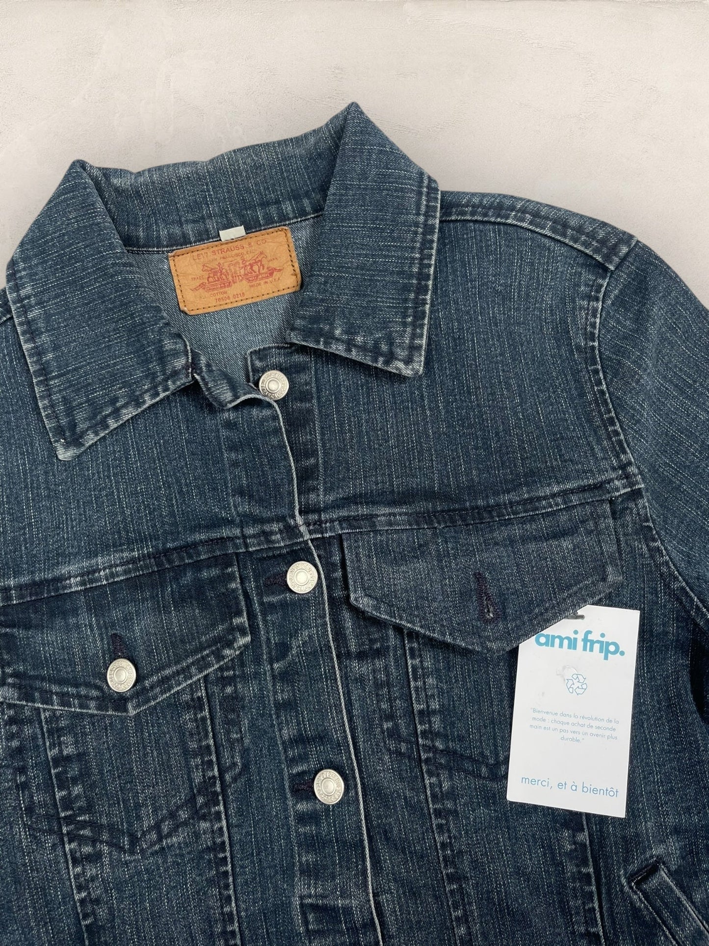 Veste En Jeans Levis Femme #1054 - BLEU - S - amifrip - Friperie en ligne et vêtements vintage